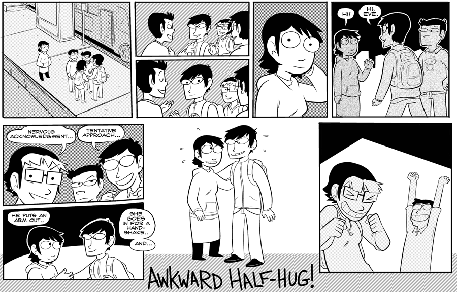 #141 – awkward half-hug